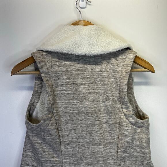 Athleta Apres Anything Sherpa vest gray white - XXS - Picture 7 of 9